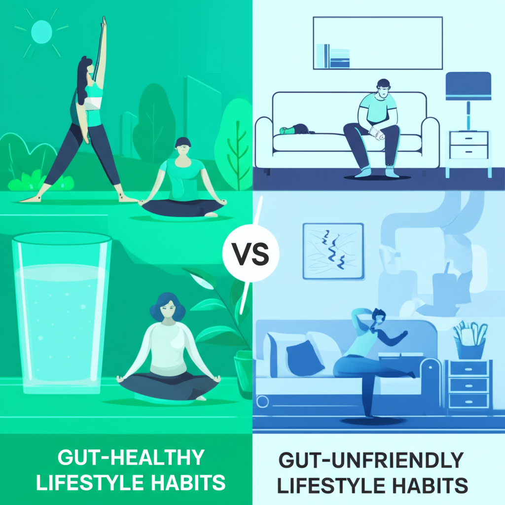 A person practicing yoga outdoors, symbolizing a healthy lifestyle and stress reduction.