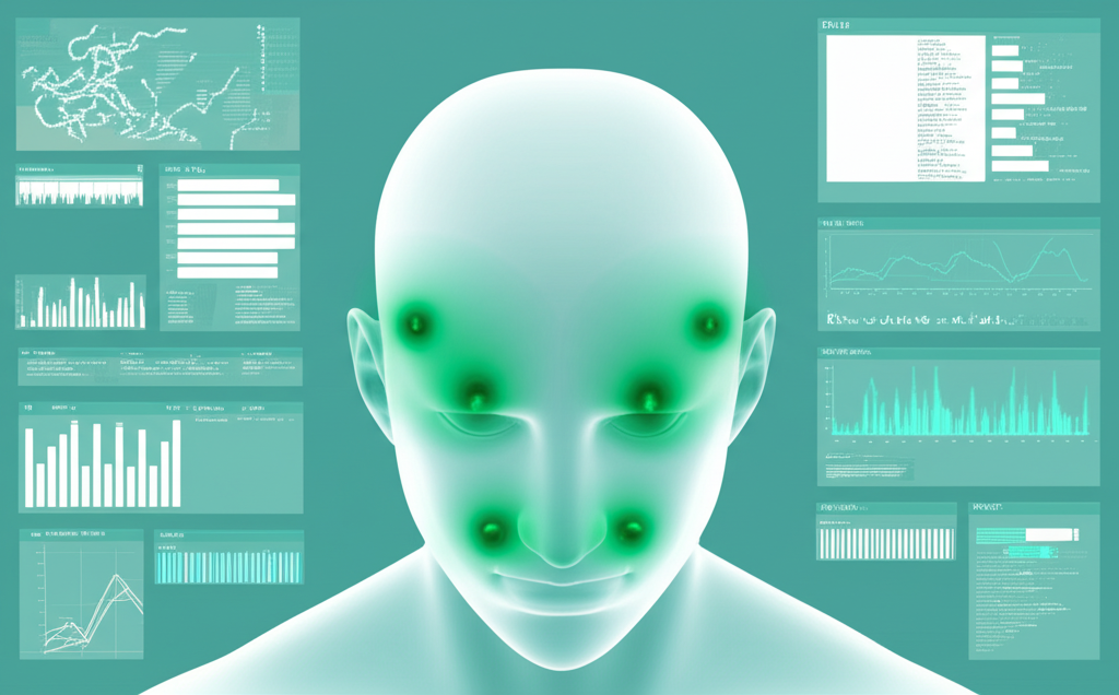 close-up of a person's head, highlighting different areas like forehead, temples, and back of head