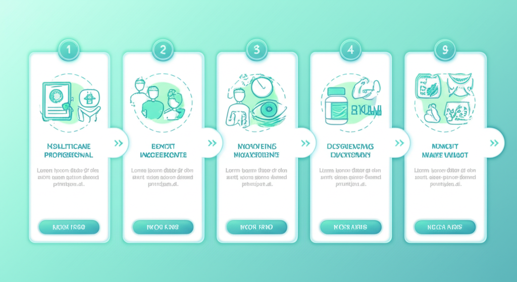 Various sleep supplements (melatonin, magnesium) displayed on a bedside table with a glass of water.