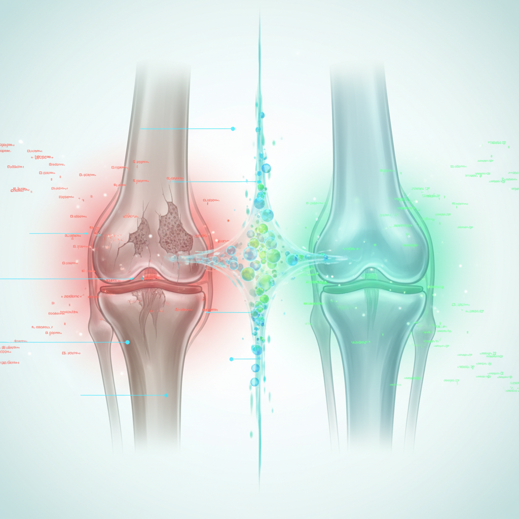 A variety of healthy foods known for joint support, like salmon, nuts, and leafy greens