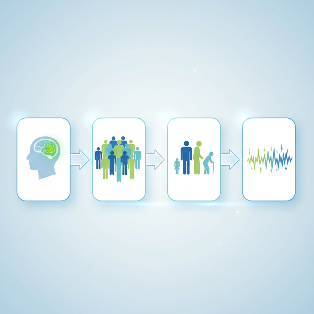 A person gently holding their left temple, looking thoughtful or in slight discomfort, in a modern, calm setting.